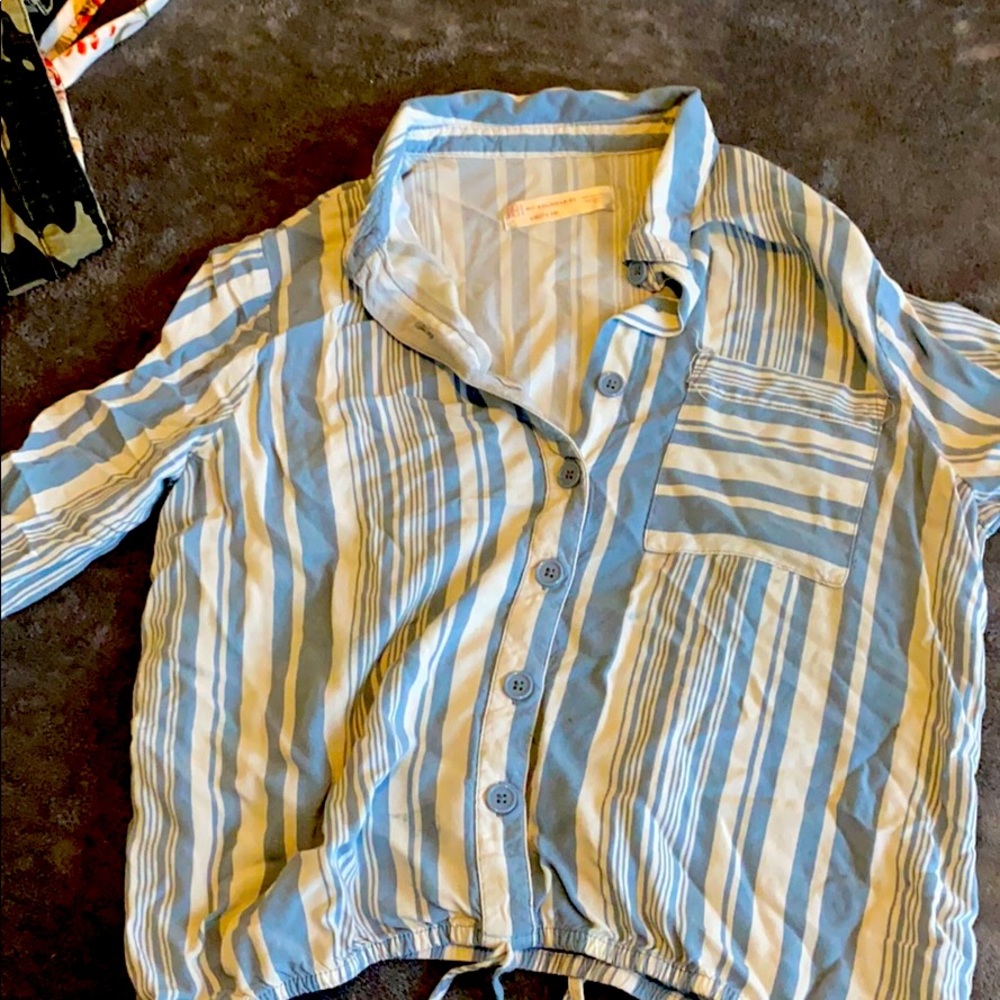 Button up crop top